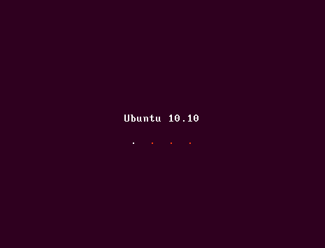 Cara Install Ubuntu 10.10 - Ubuntu Loading